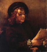 REMBRANDT Harmenszoon van Rijn Titus Reading oil painting